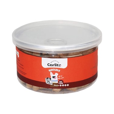 بسكويت كارليتو للكلاب بطعم اللحم البقري - 75 جرام