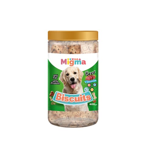 Migma Biscuits Dog Treats with Beef - 400 gm