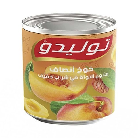 خوخ أنصاف توليدو في شراب خفيف - 820 جرام
