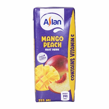 عصيرأسلان مانجو وخوخ - 235 مل