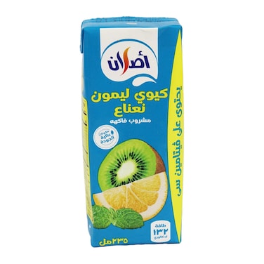 عصير كيوي ليمون نعناع اصلان - 235 مل