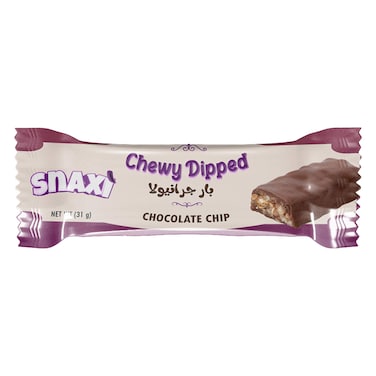 Snaxi Chewy Dipped Granola Bars with Chocolate Chip - 31 gram