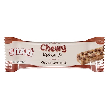 Snaxi Chewy Granola Bars with Chocolate Chip - 24 gram