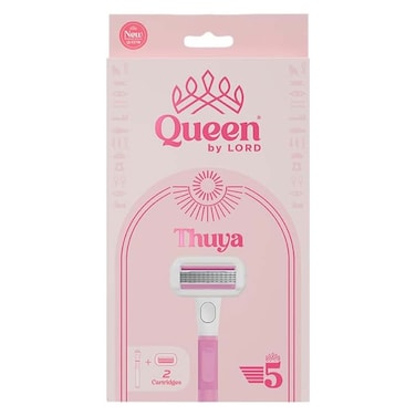 ماكينة حلاقة كوين ثويا للنساء بخمس شفرات + 2 شفره حماسيه