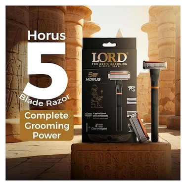 Lord Horus 5 Blade Men&rsquo;s Razor + 2 Cartridges