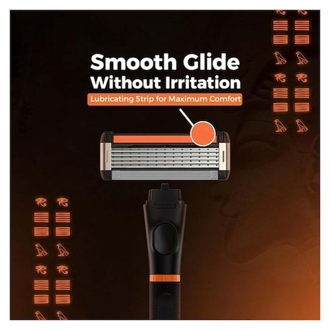 Lord Horus 5 Blade Men&rsquo;s Razor + 4 Cartridges