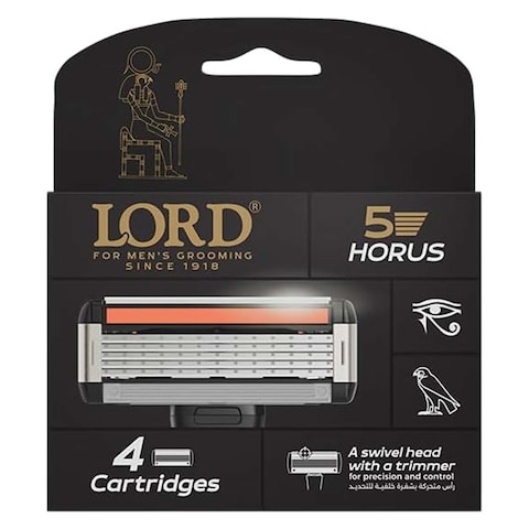 Lord Horus 5 Blade Men&rsquo;s Razor + 4 Cartridges