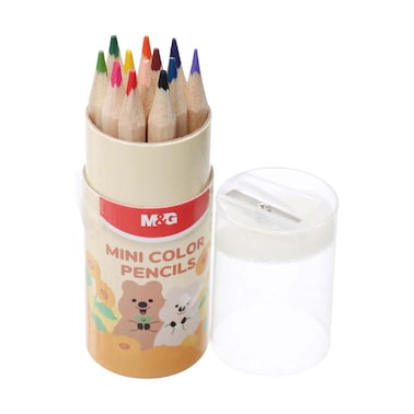 M&amp;G Mini Color Pencils - 12 Colors - AWP34705