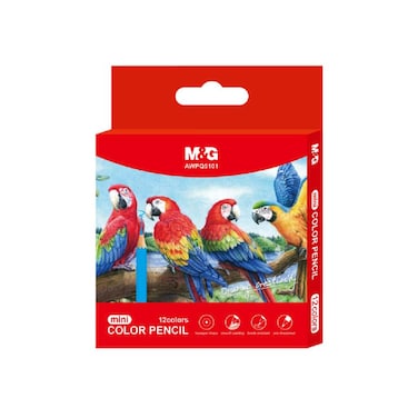 ألوان خشب صغيرة ام اند جي - 12 لون - AWPQ5101