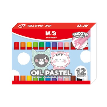 ألوان زيت باستيل ام اند جي - 12 لون - AGM900L0