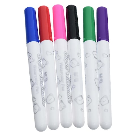 M&amp;G Washable Water Color Pens - 6 Colors - ACP901HK