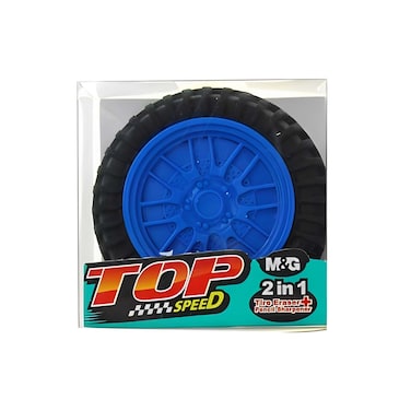 M&amp;G 2 in 1 Tire Eraser with Pencil Sharpener - Assorted Colors - APS912A0