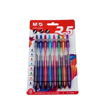 M&amp;G Gel Pen Set 0.7 mm - 8 Colors - AGP123R6