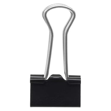 مشبك تثبيت الورق إم آند جي - 25 مم - أسود