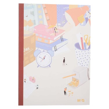 M&amp;G Lined Notebook - 80 Sheets Size A5