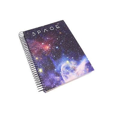 Yassin Hard Cover Spiral Notebook - 300 Sheets Size A4 - Assorted Colors