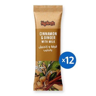 قرفة وزنجبيل مع حليب حاج عرفة - 15 جرام - 12 كيس