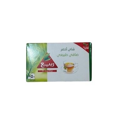 شاي أخضر طبيعي ربيع - 1.8 جم - 50 كيس شاي