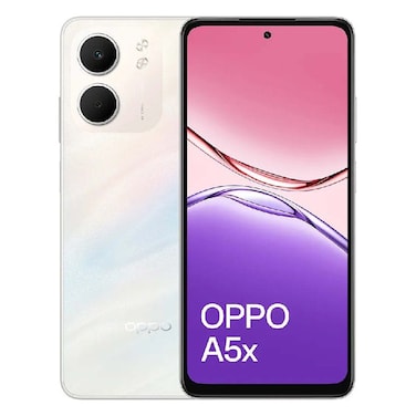Oppo A5x - 6.67-inch 128GB/4GB Dual SIM 4G Smartphone - Laser White