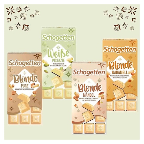 Schogetten Blonde Pistachio White Chocolate Bar - 100gm