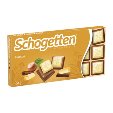 Schogetten Trilogia Noisettes Chocolate Bar - 100gm
