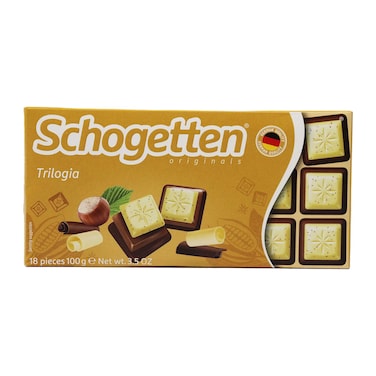 Schogetten Trilogia Noisettes Chocolate Bar - 100 gm
