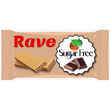 ويفر ريف محشو بكريمة الشوكولاتة بدون السكر