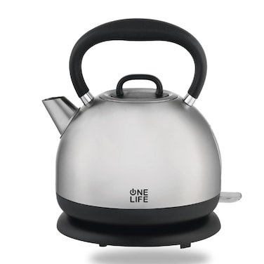 غلاية مياه كهربائية وان لايف 1.7 لتر 2200 وات - ستانلس - EK50SI