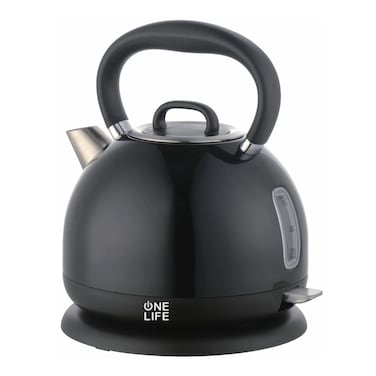 غلاية مياه كهربائية وان لايف 1.7 لتر 2200 وات - أسود - EK51BK