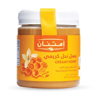 عسل نحل كريمي سادة إمتنان - 250 جم