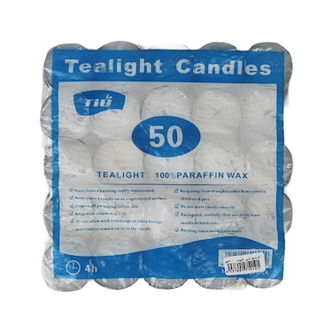 Marina Tealight Candles - 50 Pieces