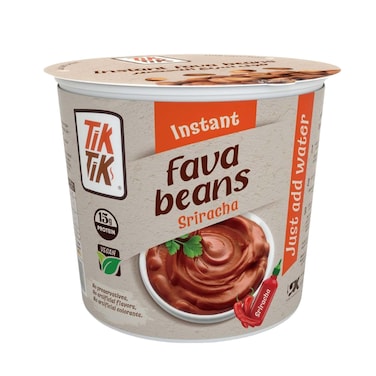 فول مدمس تيك تيك بالسريراتشا سريع التحضير - 80 جم