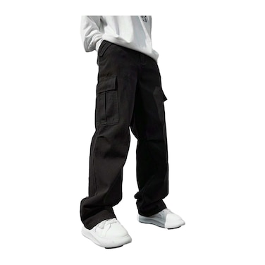 MEN TROUSERS BAGGY TWILL BLACK