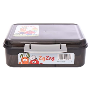 لانش بوكس زيج زاج - 1.65 لتر - أسود