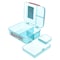 Zigzag Lunch Box - 1.65 Liter - Turquoise