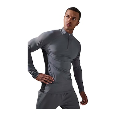 MEN SPORT TOP 1/2 ZIP LS ASS W 25