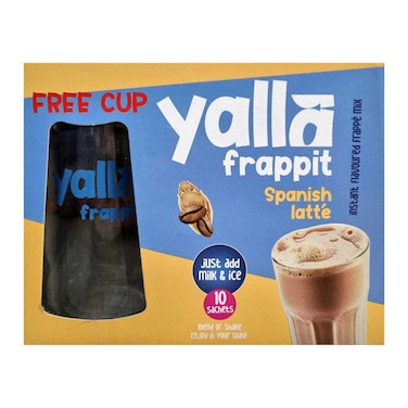Yala Frappit Spanish Latte - 35gm - 10 Sachets + Cup