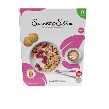 Sweet and Slim Zero Calorie Sweetener - 400 Sachets 