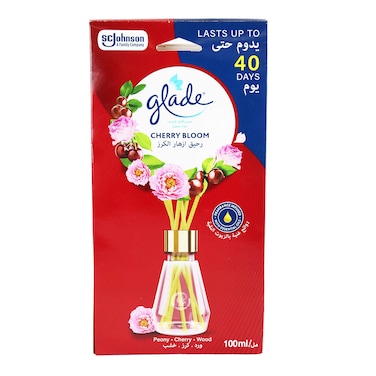 Glade Reed Diffuser With Cherry Bloom Scent - 100ml