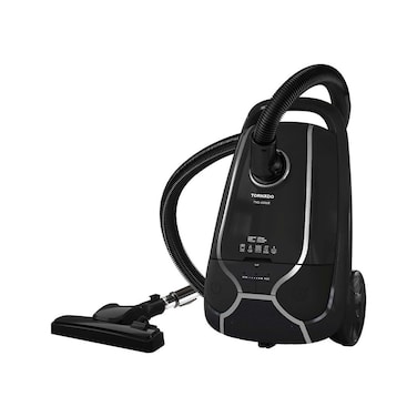 مكنسة كهربائية تورنيدو 2000 وات فلتر هيبا - أسود - TVC-2000EB