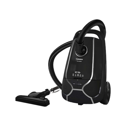 TornadoVacuum Cleaner 2000 Watt HEPA Filter - Black - TVC-2000EB