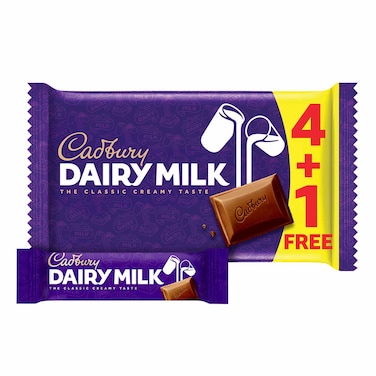 Cadbury Dairy Milk Chocolate Bar - 30gm - 5 Pieces