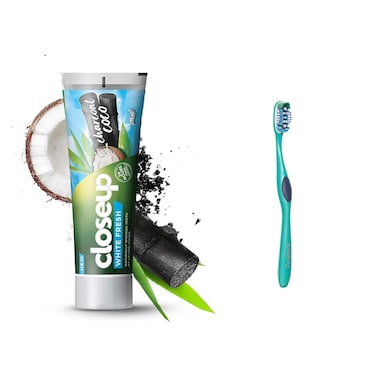 Closeup White Fresh Toothpaste Charcoal Coco - 75ml + Toothbrush