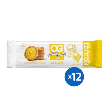 بسكويت او جي تارت بالليمون - 23 جرام - 12 عبوه