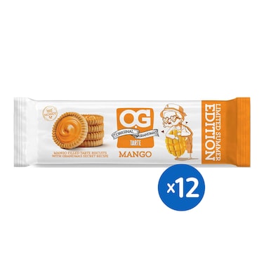 بسكويت او جي تارت محشو بالمانجو- 23 جرام - 12 عبوه