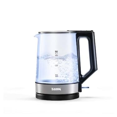 غلاية مياه كهربائية تانك زجاجيه 1.7 لتر 1850 وات - أسود - KG-2318