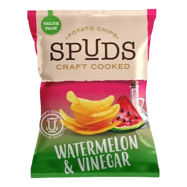 رقائق بطاطس سبادز بطعم الخل والبطيخ