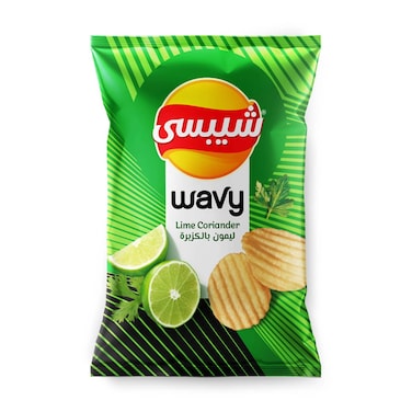 رقائق بطاطس شيبسي ويفي بطعم الليمون بالكزبرة - 77 جرام
