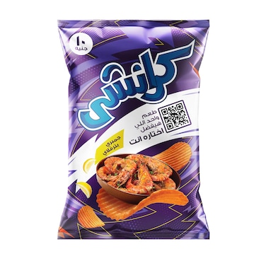 رقائق بطاطس كرانشي بطعم الجمبري البترفلاي - 57 جرام