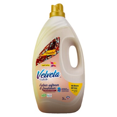 Velveta Fabric Softener with Oud Scent - 3 Liters